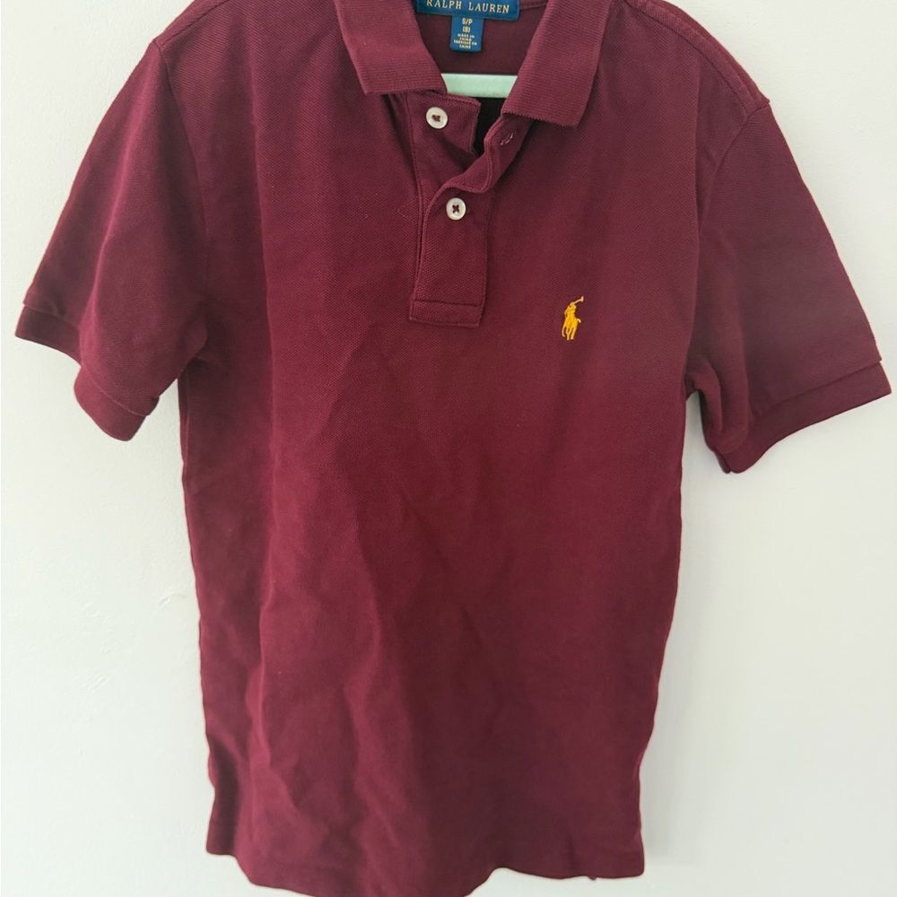 Polo by Ralph Lauren Maroon Shirt size small (8)